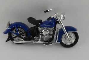 Maisto Harley Davidson Hydra-Glide 1:18 Blue Model Motorcycle - Picture 1 of 4