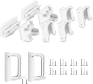Retractable Baby Gate Replacement Parts Kit Child Safety Gate Full Set Wall Moun - Picture 1 of 12
