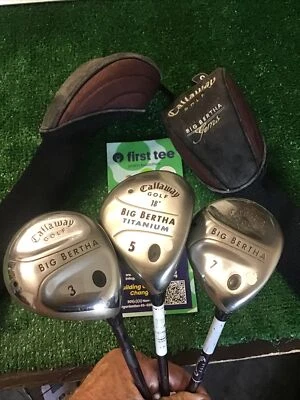 Callaway Big Bertha 2004 Gems Ladies 3-5-7 Woods Set Graphite Shafts - Image 1 of 4