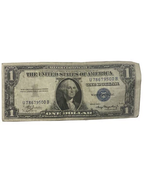 1935 A серебряный сертификат редкая - Изображение 1 из 2