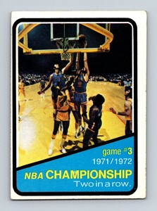 1972 Topps #156 1971-72 NBA Finals Game 3