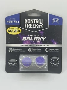 Purple Galaxy Kontrol Freek 1 Mid Rise 1 High Rise PS4/PS5 Controller Thumbstick - Picture 1 of 2