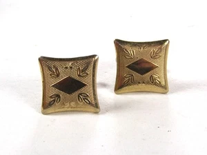 Vintage Goldtone Cufflinks Unbranded 72215a - Picture 1 of 3