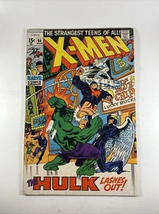X-Men #66 Hulk appearance Last story with original X-Men Marvel Comics 1970 - Picture 1 of 5