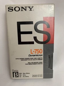 Sony ES L-750 Dynamicrom Beta Blank Tape-222 Meters Video Cassette - Picture 1 of 6