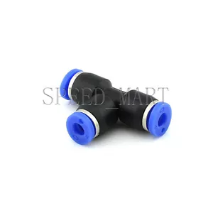 Conector de 3 vías de aire neumático T-junction PE4 manguera de tubo de 4 mm - Imagen 1 de 2
