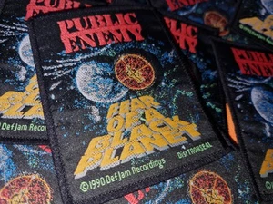 1x Public Enemy 1990 Def Jam The Fear Black Planet Patch Aufnäher Flavor Flav - Bild 1 von 2