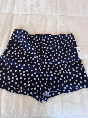 Shorts Anthropologie Ettie por Maeve: edição de linho inclinado bolinhas tamanho 29 novo com etiquetas - Imagem 1 de 4
