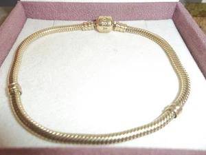 Auténtico Brazalete Pandora Oro 14ct 550702 - 21cm - Imagen 1 de 3