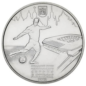Ukraine 5 hryvnia 2011 UNC European Football Championship 2012 in Ukraine and... - Picture 1 of 4