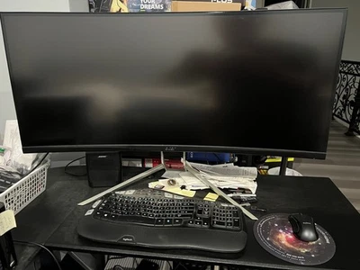 Acer XR382CQK 37.5" UW-QHD+ Curved Screen LED LCD 3840 x 1600 Gaming Monitor 75h - Image 1 of 3