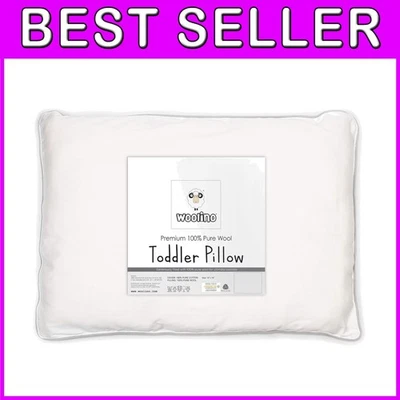 Дышащая шерстяная подушка для ребенка ясельного возраста, моющийся хлопковый чехол - Изображение 1 из 4