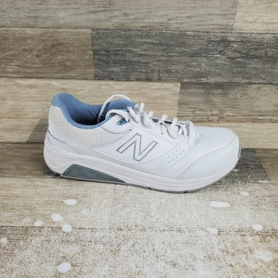New Balance 928 v3 Walking Shoes Sz 9.5 White Blue Leather Sneakers - Image 1 of 4
