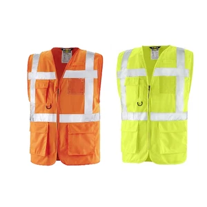 teXXor® Warnschutz-Weste DUNDAS Warnschutzkleidung Warnweste Leuchtgelb Orange - Bild 1 von 3