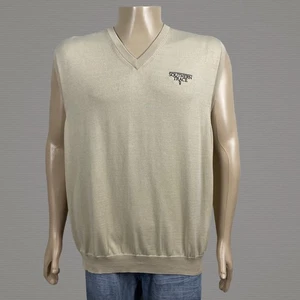 Oxford Golf Herren XL Southern Trace Country Club Pullover Weste hellbraun Pima Baumwolle - Bild 1 von 5