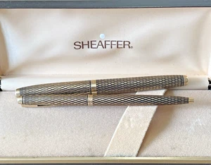 Sheaffer Imperial Fountain Pen 14K Nib Ballpoint Pen Set of 2 Made in USA - Picture 1 of 12