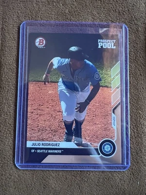 2020 Bowman Next Prospect Pool #22 Julio Rodriguez Rookie RC Mariners - Image 1 of 2