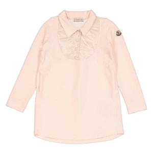 Moncler Girls Pastel Pink Plush Chenille Long-Sleeve Dress - Picture 1 of 3