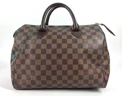 LOUIS VUITTON N41531 Damier Speedy30 Hand Bag Damier Canvas Ebene Brown - Image 1 of 4