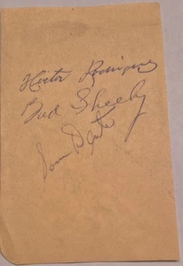 1952 White Sox Signed Album Page Hector Rodriguez/Sheely/Dente/Rogovin/Holcombe - Picture 1 of 2