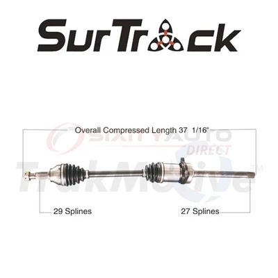SurTrack CV Axle Shaft for 2011-2014 Nissan Juke 1.6L L4 - Constant Velocity un Foto 1 de 4