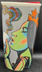 Starbucks 2016 Ceramic Tumbler Travel Mug Siren Mermaid 12oz 25th Anniversary - Picture 1 of 7