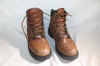 Vintager RED WING 鞋 美国制造 1626 EH 棕色皮靴 女式 8.5 码 — 第 1/4 张图片