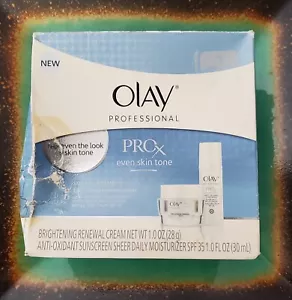 Olay Pro X Even Skin Tone Kit / Set Brightening Renewal Cream & Sunscreen RARE - Picture 1 of 4