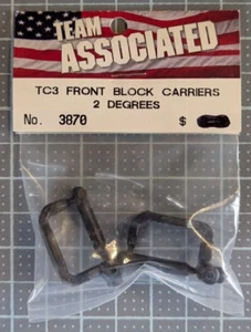 3870 Team Associated TC3 Front Block Carriers 2 Degrees ASC3870 - Picture 1 of 2