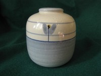 Vintage Studio ART Pottery Blue Vase Maria Philippi Soholm Denmark Studiokeramik