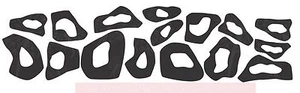 Calcomanías pegatinas para automóvil con estampado de animal de guepardo 16 piezas 2"" - 4,5"" peel-n-Stick - Imagen 1 de 3