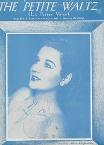 The Petite Waltz (La Petite Valse) by Anne Shelton 1950 Sheet Music - Picture 1 of 2