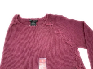 Suéter con cordones para damas por historia de diseño - NUEVO CON ETIQUETA - BAYA - XL - Imagen 1 de 2