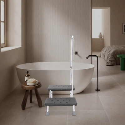 Heavy Duty 2 Steps Medical Foot Stool W/ Handle Freestanding Medical Foot Stool - Image 1 of 4