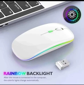 Mouse Ricaricabile Bluetooth Retroilluminato led Multicolore Wireless - Bild 1 von 10