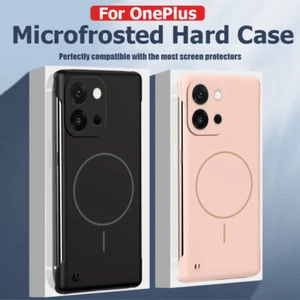 Case For OnePlus 13 13T 13R 12R Shockproof Magnetic Magsafe Hard Frameless Cover - Picture 1 of 18