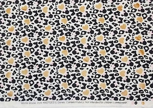 MINNIE MOUSE Cheetah Cotton Fabric 2 Yards #85270202 ©Disney Camelot Fabrics - Picture 1 of 4