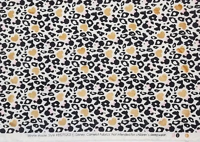 MINNIE MOUSE Cheetah Cotton Fabric 2 Yards #85270202 ©Disney Camelot Fabrics - Image 1 of 4