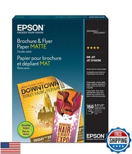 Epson Brochure and Flyer Paper Matte Double-Sided (S042384) 8.5" x 11" - Picture 1 of 1