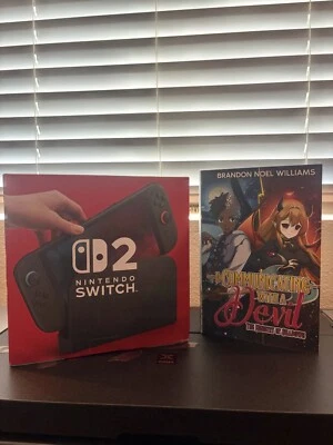 Nintendo Switch 2 (with autographed novel copy of Communicating with a Devil) - Image 1 of 4