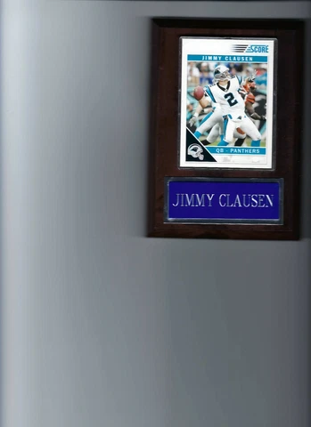 JIMMY CLAUSEN PLAQUE CAROLINA PANTHERS FOOTBALL NFL   C Cover