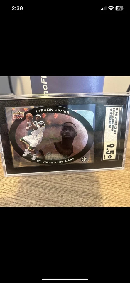 LeBron James 2014 UD ‘96 SPX HOLOGRAM SP SGC 9.5 POP 1 NONE HIGHER  - Image 1 of 4