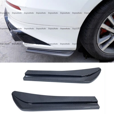 For Chrysler 300 Universal Rear Bumper Lip Splitter Diffuser Glossy Carbon Fiber Foto 1 de 4