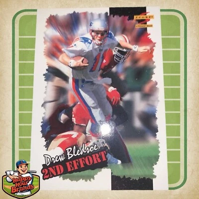 1996 Score Card #248 2nd Effort Drew Bledsoe New England Patriots  - Image 1 of 2