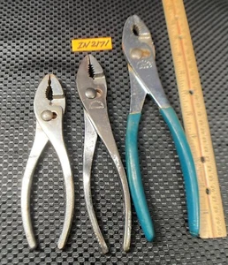 Slip Joint Pliers GLOBEMASTER #4111 9 3/4" - POWER MASTER 8"- ACE 6 1/2" IN2171 - Picture 1 of 13