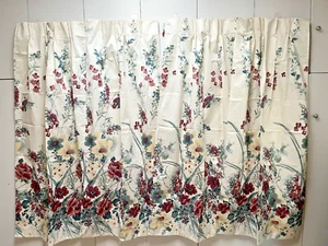 Pinch Pleat Floral Curtains 4 Panels 63"x84" - Picture 1 of 7