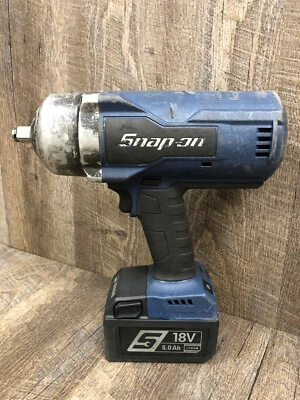Snap On 18V Brushless 1/2 Impact Wrench One 5.0 Ah Battery CT9080MB Power Blue - Image 1 of 4