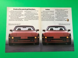 1987 1988 PORSCHE 944 S VINTAGE ORIGINAL PRINT AD ADVERTISEMENT PRINTED 2 PAGE - Picture 1 of 2