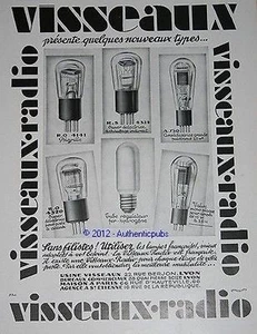 PUBLICITE VISSEAUX RADIO LAMPE AMPOULE POSTE MUSIQUE DE 1931 FRENCH AD PUB - Picture 1 of 1