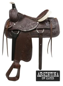Roper Style SATTEL 16" Büffelsattlerei Argentinien Rindsleder SQHB - Bild 1 von 1